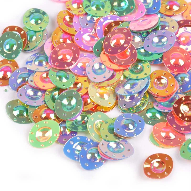 

23g(500pcs) Scrapbookings Accessories Mixed Oval Pattern Sequins For Crafts&Paillette DIY Sewing Clothing Glitter Sequin C1978