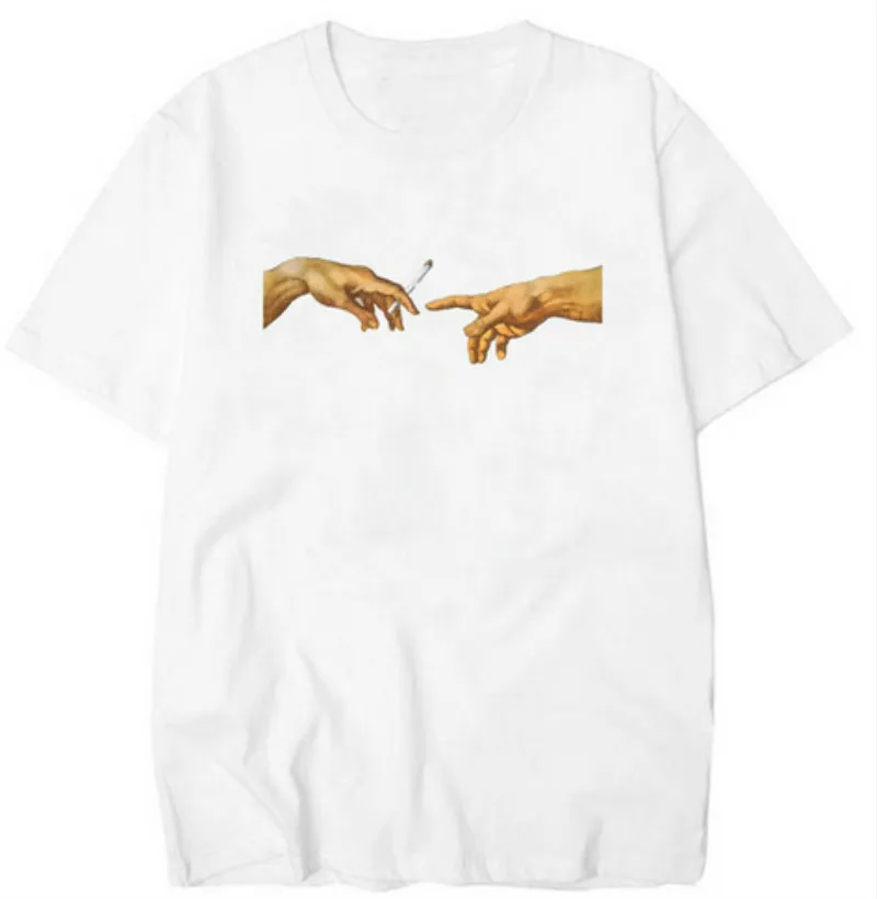 

MICHELANGELO T Shirts Men Harajuku Tshirt Men Funny Print Hip Hop T-shirt Cotton Streetwear Casual Tee Shirt Homme Tops