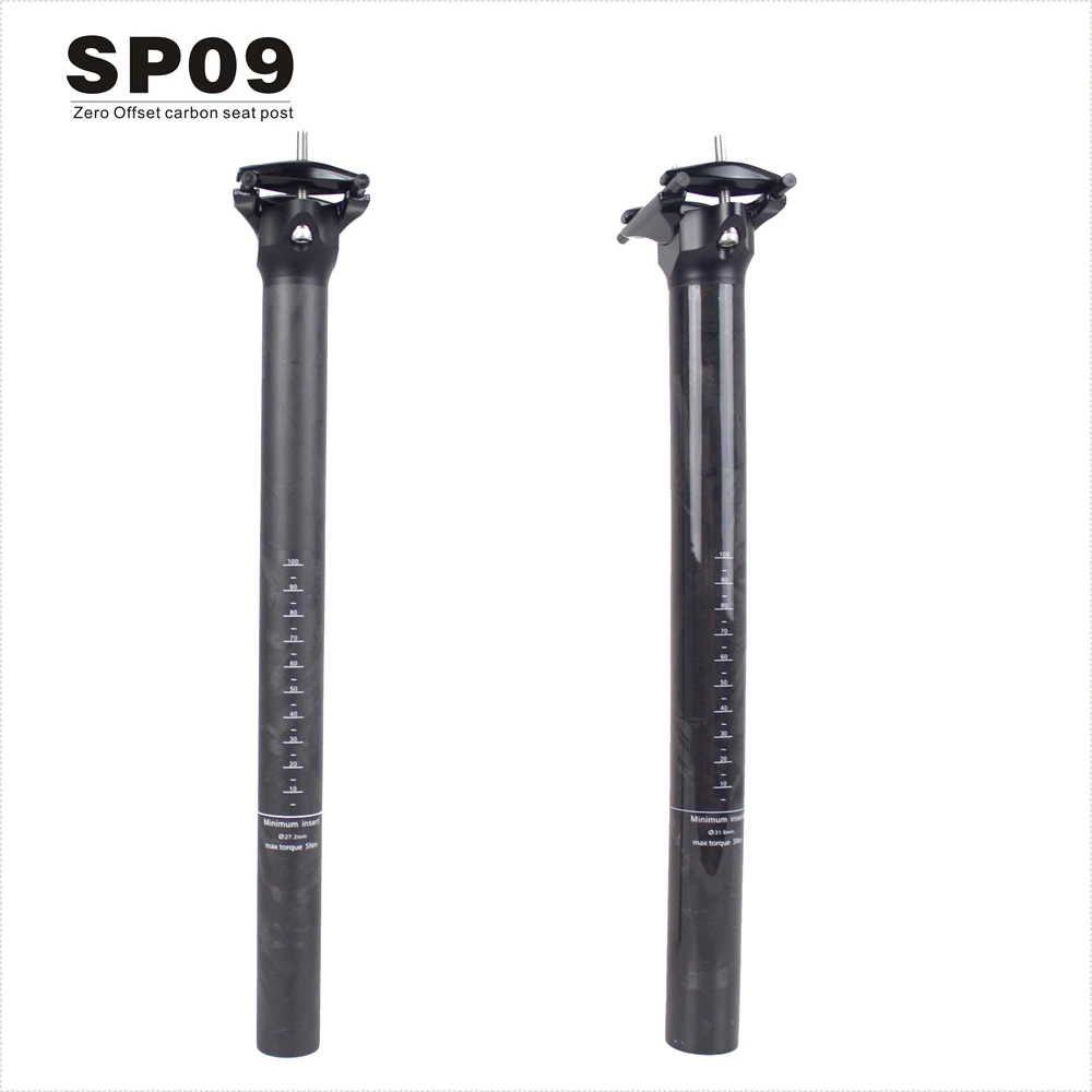 New Mountain Bike Seat post with ZERO Angle Full Carbon Material Road