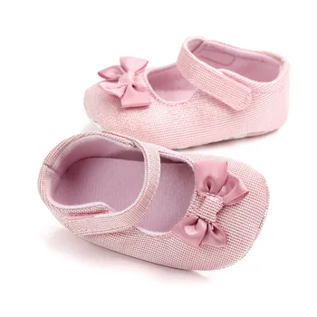 

New Baby Girl Shoes Bow Princess Baby Shoes First Walkers Anti Sliped Newborn Moccasins For Girls