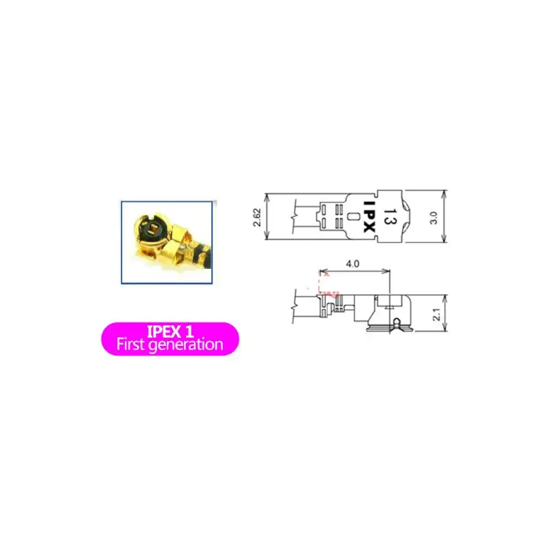 5 шт. 2,4 ГГц IPX IPXE разъем PCB Встроенная антенна 4dBi с высоким коэффициентом усиления wifi Внутренняя антенна наклейка 10 см Внутренняя антенна