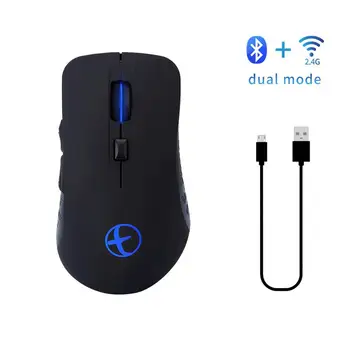 

Bluetooth 4.0 Wireless Silent Gaming Mouse USB RGB LED Wireless BEESCLOVER Rechargable 2.4G Mouse Dual Mode For Desktops d25