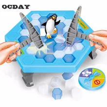 OCDAY ледяная Битва Сохранить пингвина настольные игры Пазлы баланс кубики льда стук ледяной блок отцовство интерактивные Семейные забавные игрушки