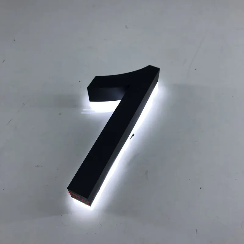 Пользовательские 3d светодиодные Номера дома наружные номера головы лампы двери номера