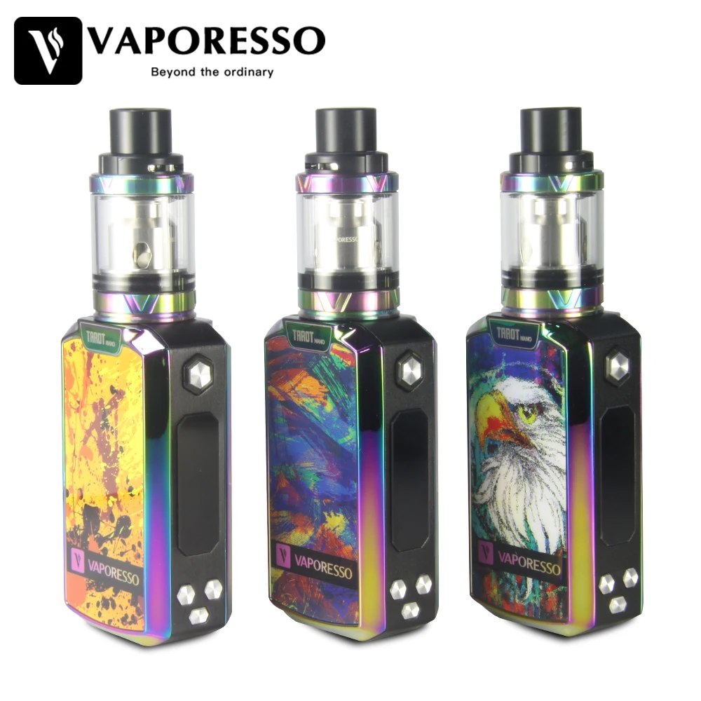 

Original 80W Vaporesso Tarot Nano TC Kit 2500mAh with VECO EUC Tank 2ml Nano MOD 80W OMNI Board EUC Coil Vape Kit NEW Colors