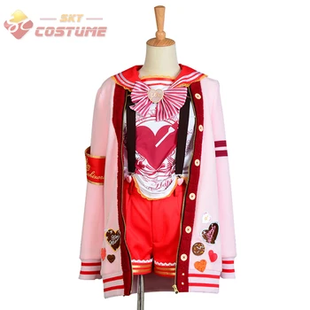 

LoveLive! Love Live Valentine's Day Rin Hoshizora Girls Uniform Full Set Halloween Christmas Cosplay Costume For Women