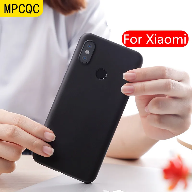 

MPCQC Black TPU Matte Case for Xiaomi mi 8 lite a2 8se a1 5x 6x mix 2s 3 Redmi 6A Note 6 Pro 5 plus 5A 4 4x s2 phone back cover