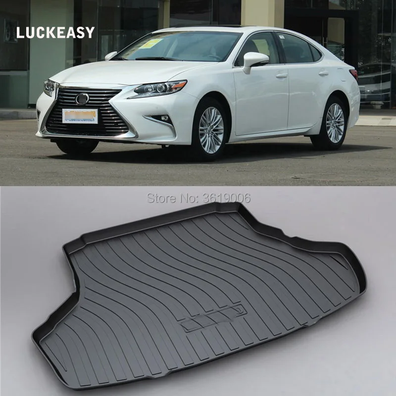 

LUCKEASY Non-Slip Waterproof 3D TPO Trunk Boot Cargo Mat Recycled Durable For LEXUS ES250 2015 Car-styling