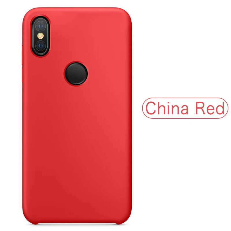 Чехол GKK для Xiaomi Mi 8 Pro Lite, чехол из жидкого кремния, двойная Защитная крышка для Xiaomi Mi 9 SE, чехол - Цвет: China red