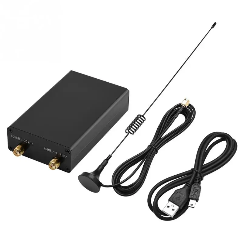 

100KHz-1.7GHz Full-Band Software Radio HF FM AM RTL-SDR Receiver with Antenna Receivers