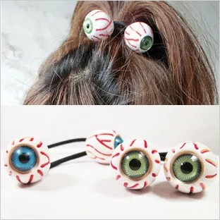 

12pcs/lot Wholesale Free Shipping Fashion PUNK eyes headband hair rope bracelet Head Bands trend of the hair accessory