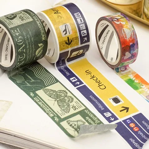 Тема путешествия лента Washi декоративные ленты DIY Декор Ежедневники клейкая для