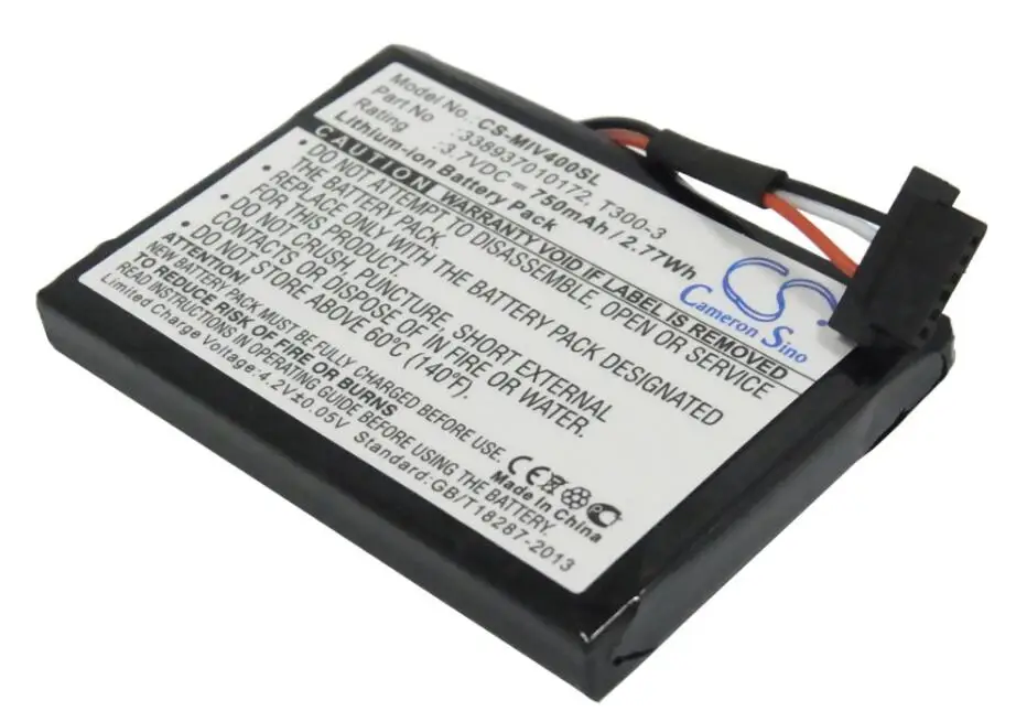 

Cameron Sino 750mah battery for MITAC Mio Moov 400 Mio Moov 405 338937010172 T300-3 batteries