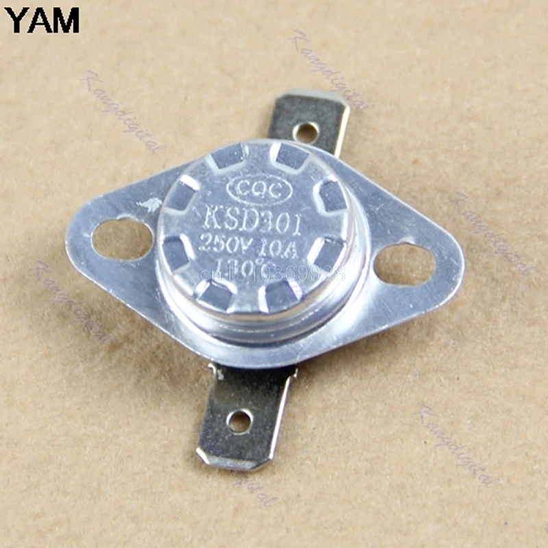 1pc Temperature Controlled Switch KSD301 130 degree Normal Close NC