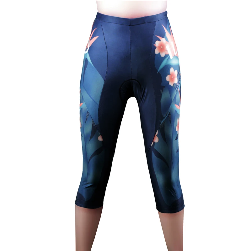 ILPALADINO Women Cycling Pants Tights MTB Bike 3/4 Capri shorts Downhill Bicycle Pants Cycling Trousers Sportwear