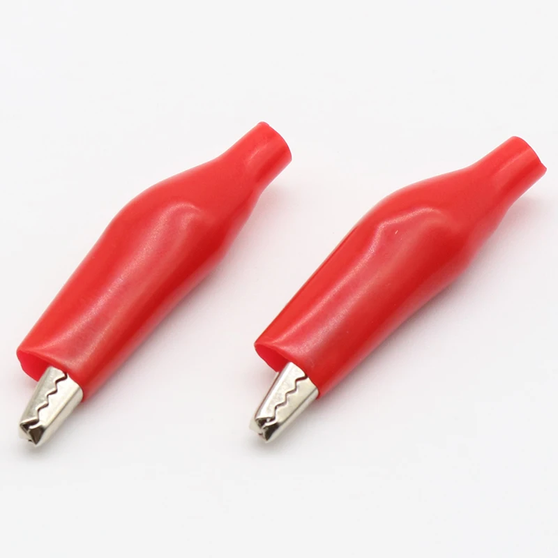 IMC 35mm soft plastic coating test probe alligator clip crocodile test clip 20 Pcs
