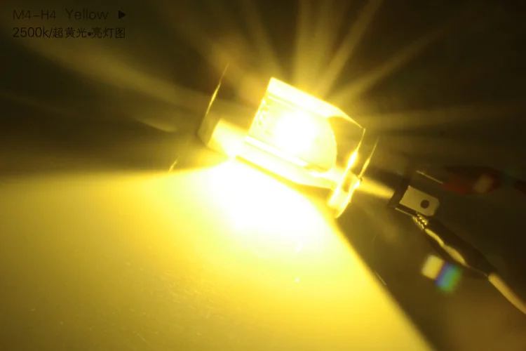 20W H4 HS1 2000LM LED COB Motorcycle Bixenon DC12V Motorbike Headlight Headlamp Motor Bike Fog Lamp Bulb Light High low Driving 6000K Xenon White 2500K Golden Yellow (2)