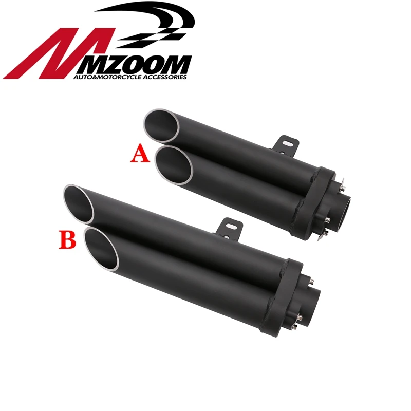 Universal Motorcycle modified Double exhaust pipe silencer for SUZUKI