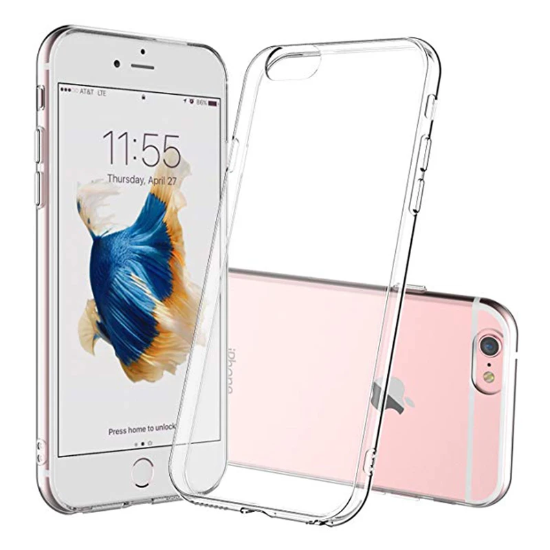 Чехлы для телефонов прозрачный термополиуретан IPhone 5 6 6s 7 8 X XS Max XR чехол мягкий