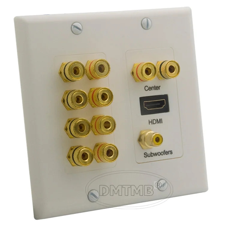 5.1 speaker wall plate