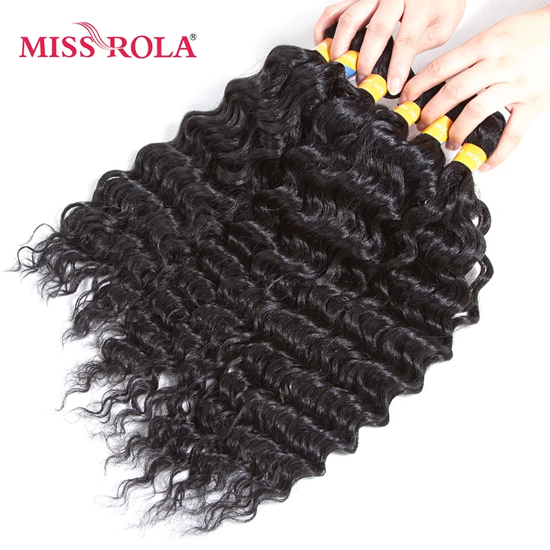 Miss Rola Rose Wave Synthetic Hair Weave 6pcs Lot Black Short Wavy