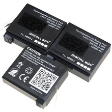 

Hot Sale ! 3 Pcs GoPro 3.8V 1650mAh Camera Battery Go Pro AHDBT-401 AHDBT 401 Battery For GoPro Hero 4 Hero4
