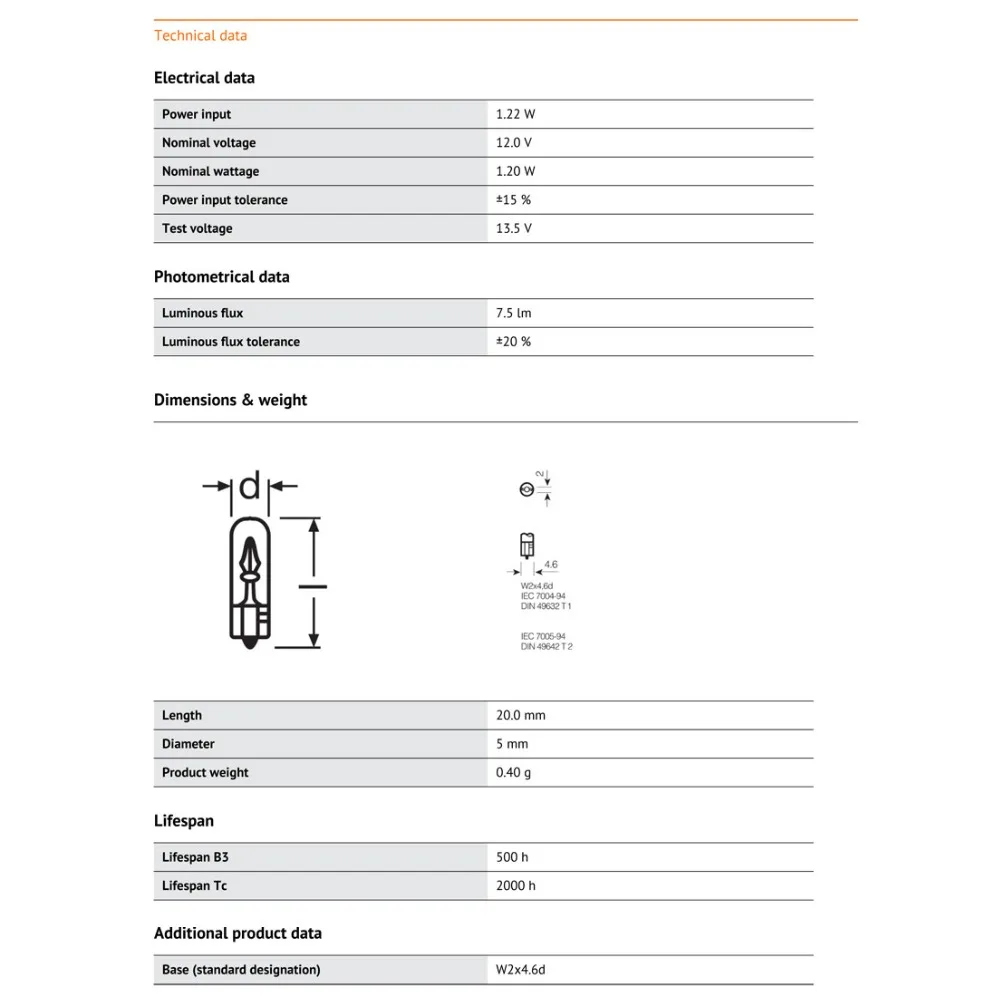 Лампа Ксеноновая OSRAM 12V первоначально T5 2721 12V 1,2 W W2* 4.6d Стандартный интерьер светильник задние фонари стоп светильник OEM авто лампы 10 шт