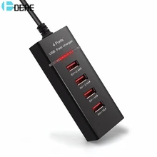 DCAE USB зарядное устройство 4 порта портативный Быстрый usb зарядка светодиодный настенный дорожный адаптер для iPhone X samsung Xiaomi huawei EU US Plug