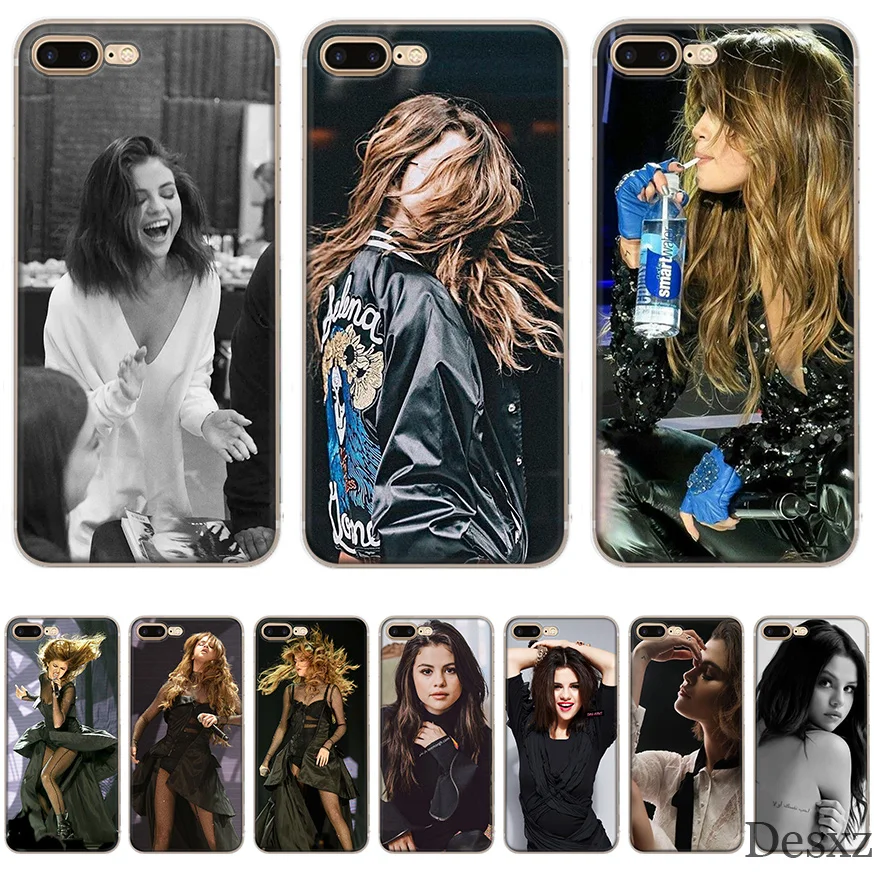 

Gerleek Phone Case Selena Gomez for iPhone 6 6s 7 8 Plus iPhone 11 Pro X XS Max XR 5 5S SE Hard Cover