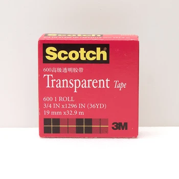 

3M Scotch high-clarity excellent holding power adhesive tape quality oldness test long aging office tape doesn't yellow 600-3/4
