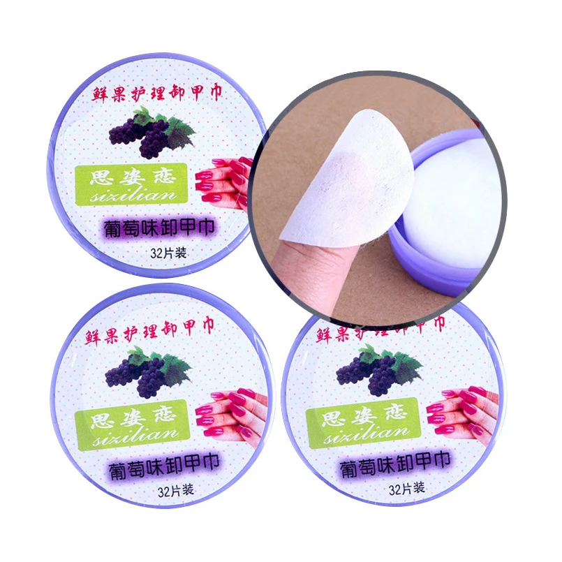 

Profession Manicure Tool Nail Tool Fruit Moisture Towel Color Random Washing Towel Wash Nail Polish Remover Nail Removal Wraps