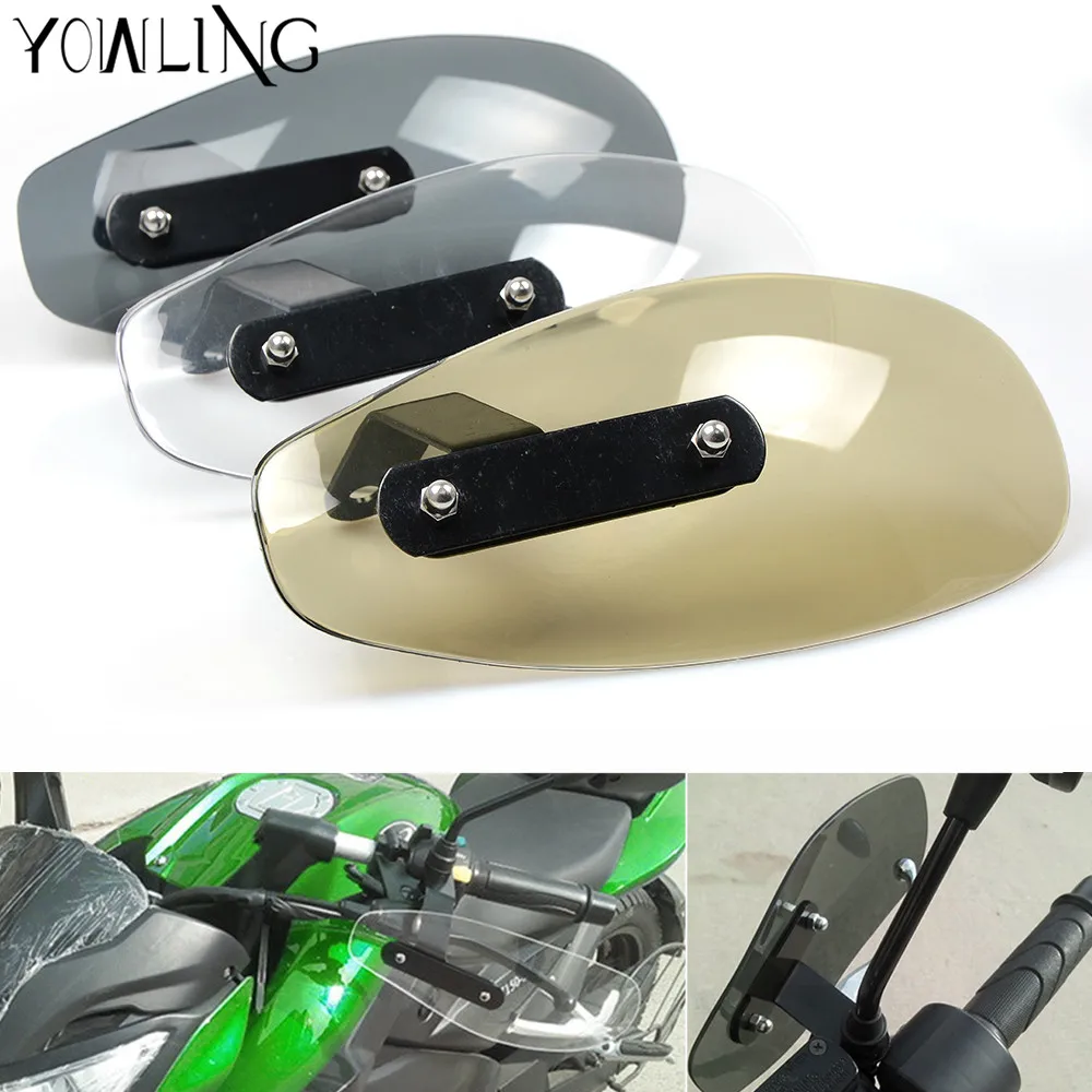 

motorcycle wind shield handle hand guard ABS transparent handguards FOR HODNA CB500 CB600 CB750 CB900 CB1000 CB1300 Hornet600