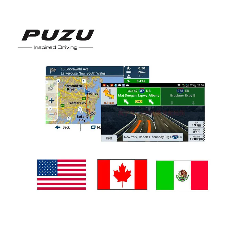Android system 8G GPS MAP card with North America USA Mexico Canada for android car device