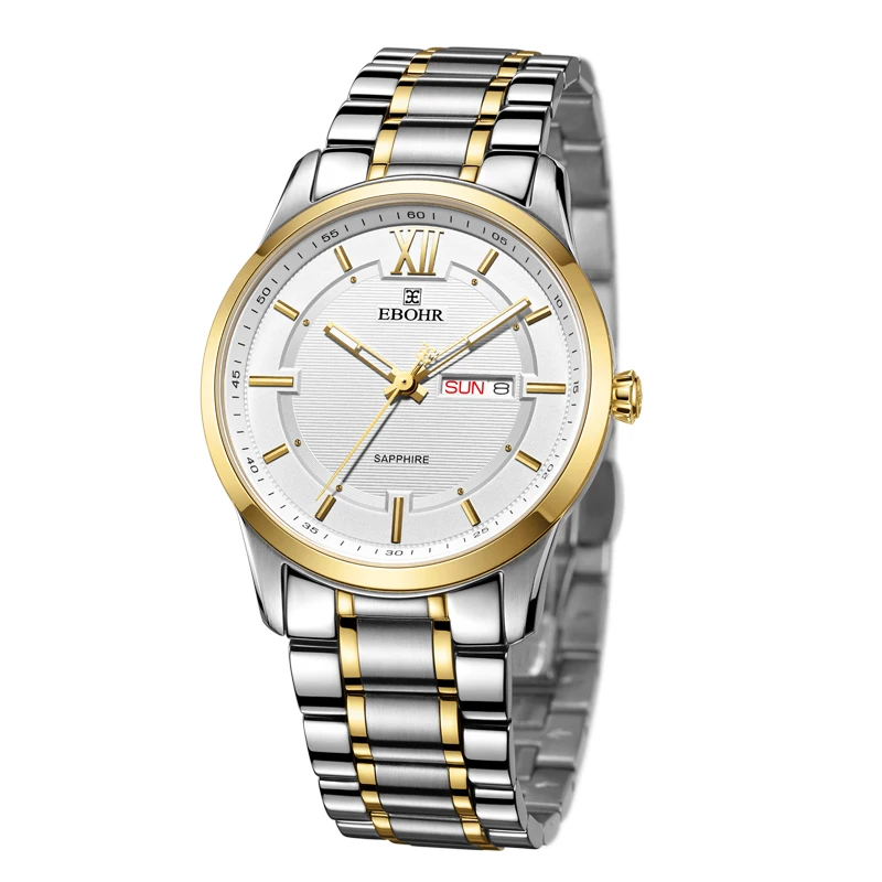 

EBOHR fashion business men's waterproof quartz watch 10970218-0126