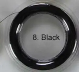 1 катушка 0,7 мм бадминтон струна прочная бадминтон тренировочная струна 200 м - Цвет: black