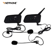 2pcs V6C Football Referee Headset BT Intercom Full Duplex 2Users 1200M Interphone Max 6Users Bluetooth Wireless