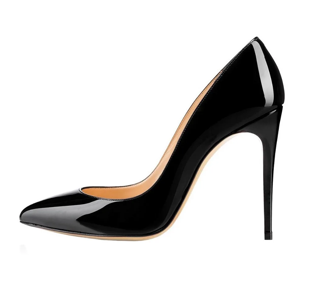 Amourplato Women's Pointed Toe High Heels Sexy Closed Toe Slip On Pumps Classic Office Business Work Party Evening Dress Shoes