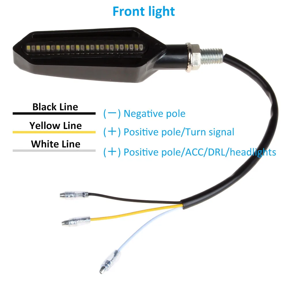 Течет мотоциклетные поворотные сигнальные огни Светодиодный Янтарный Indcator указатель поворота проблесковый маячок для Yamaha mt01 mt13 mt07 mt09 mt10 honda msx125