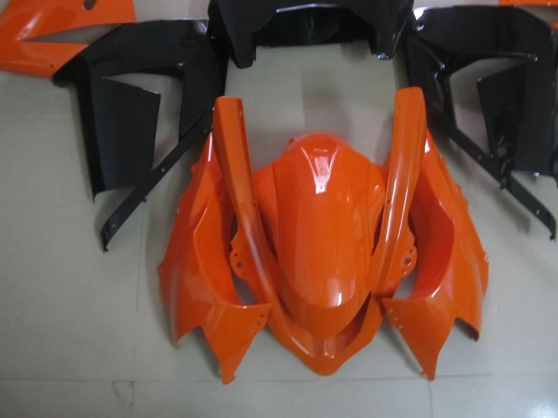 ABS 100% подходит для Kawasaki ZX10R 2004 2005 обтекатель Ninja kit ZX 10R 04 05 Матовый Черный Оранжевый