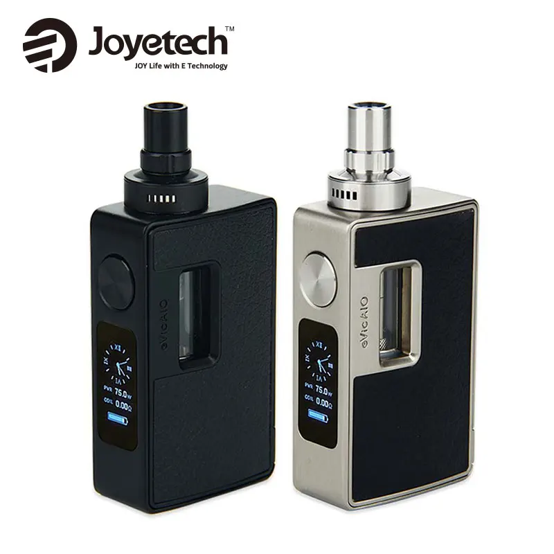 100% Original Joyetech eVic AIO Kit 75W Electronic Cigarettes 3.5ml Atomizer eVic AIO Kit with LVC Clapton 1.5ohm MTL NotchCoil 100% Original Joyetech eVic AIO Kit 75W Electronic Cigarettes 3.5ml Atomizer eVic AIO Kit with LVC Clapton 1.5ohm MTL NotchCoil