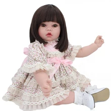 55 см силиконовые-reborn-baby-куклы liflike куклы принцессы для девочек с короткими волосами reborn bonecas детские игрушки bebes