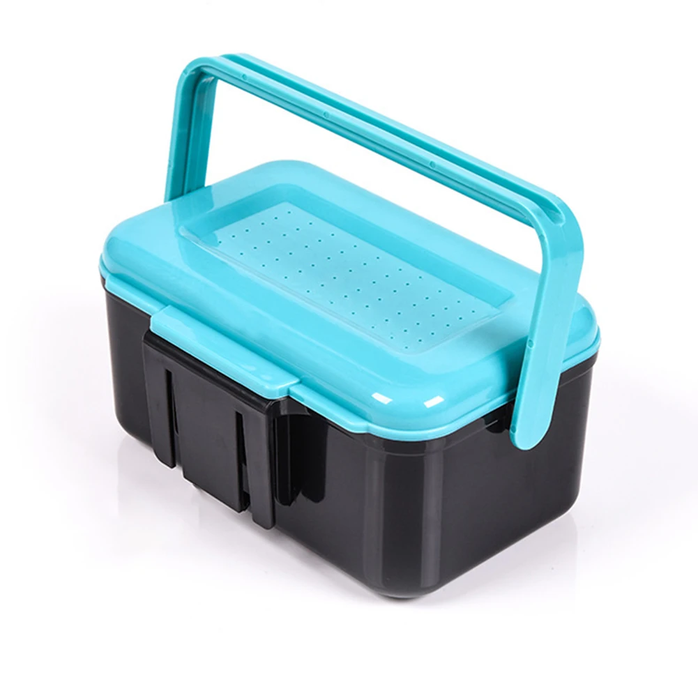 Новый ABS пластиковый портативный рыболовный наживка чехол дышащий червь земляной рыболовная приманка ящик для хранения прочная сумка для