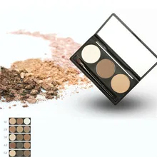 3 Colors Eyebrow Powder Eye Brow Palette Long Lasting Eyebrow Powder With Double Head eyebrow brushes Makeup Cosmetics Tools