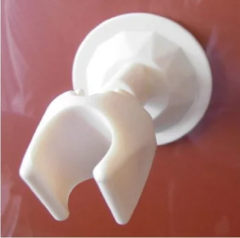 

New White Wall Attachable Shower Head Holder Bathroom Vacuum Suction Cup