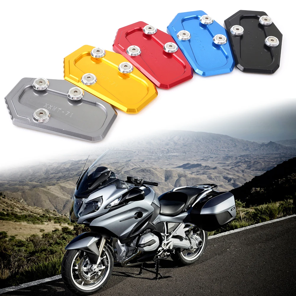 

For BMW R1200RT R 1200 RT 2014 2015 2016 2017 2018 Aluminum Motorcycle Kickstand Foot Side Stand Extension Pad Support Plate