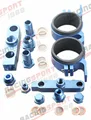 Twin 044 Kraftstoff Pumpe Billet Aluminium Montage AN10 Einlass AN8 Outlet Blau auf