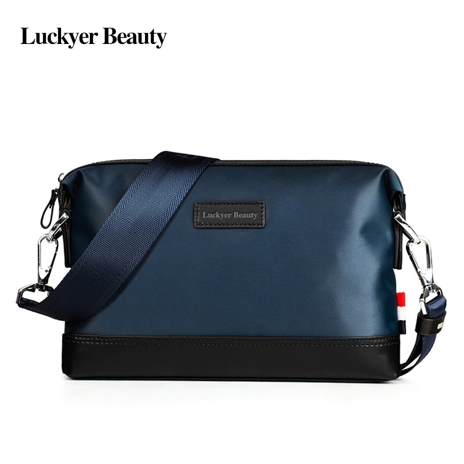 

LUCKYER BEAUTY Unique Design Men's Messenger Bag Fashion Shoulder Bags Male High Quality Nylon Crossbody Bag for Men