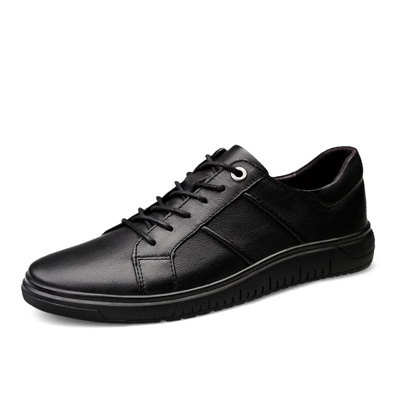 

Men Casual Leather Shoes Suede Leather Men's Flats Summer Autumn Fashion Classic Shoes New Chunky Sneakers 2019 Hot Sale