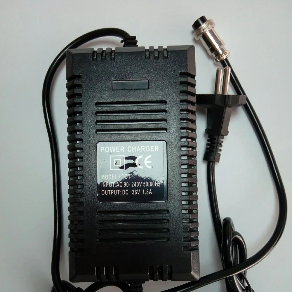 EU 표준 36V 1.8A 12mm 핀 XLR 암 플러그 AGM VRLA 납 산성 젤 배터리 용 스마트 충전기 36V 10AH 12AH 14AH 20AH