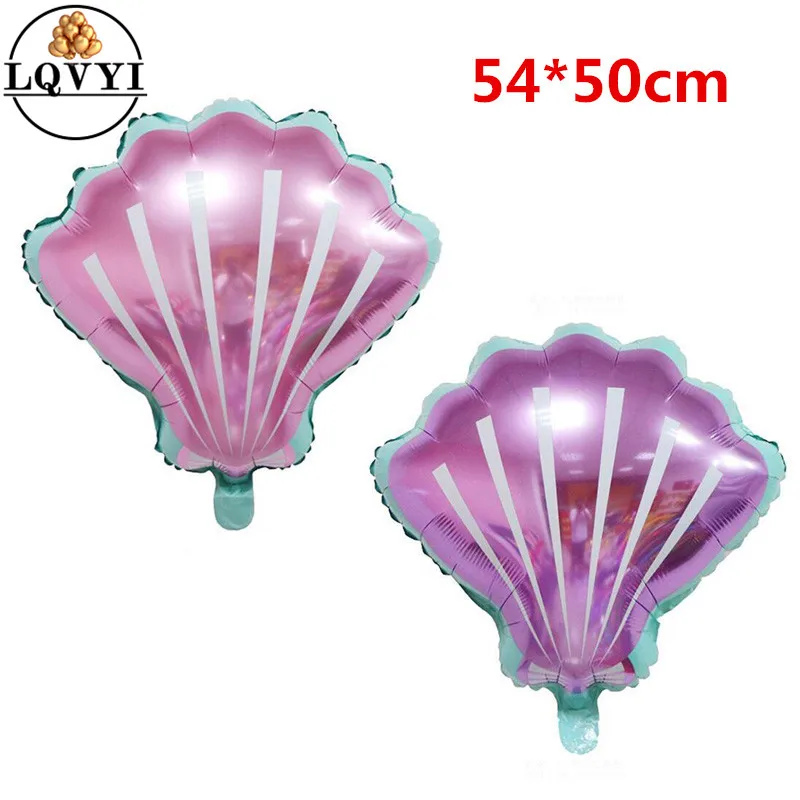 Buy 50pcs 54*50cm Lovely Shell Foil Balloons Ocean